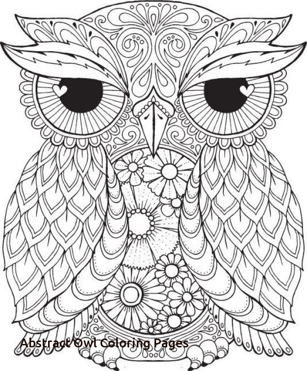 626x755 Coloring Pages For Adults Abstract Owls