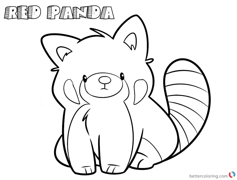 Red Panda Coloring Pages Cartoon Line Art Drawing 920x700 Red Panda Coloring Pages Cartoon Line Art Drawing