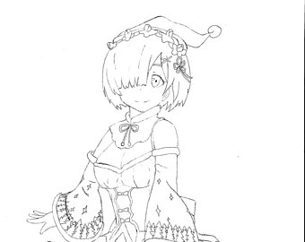 340x270 Cat Coloring Page Kitten Coloring Page Hand Drawn Cat Cute