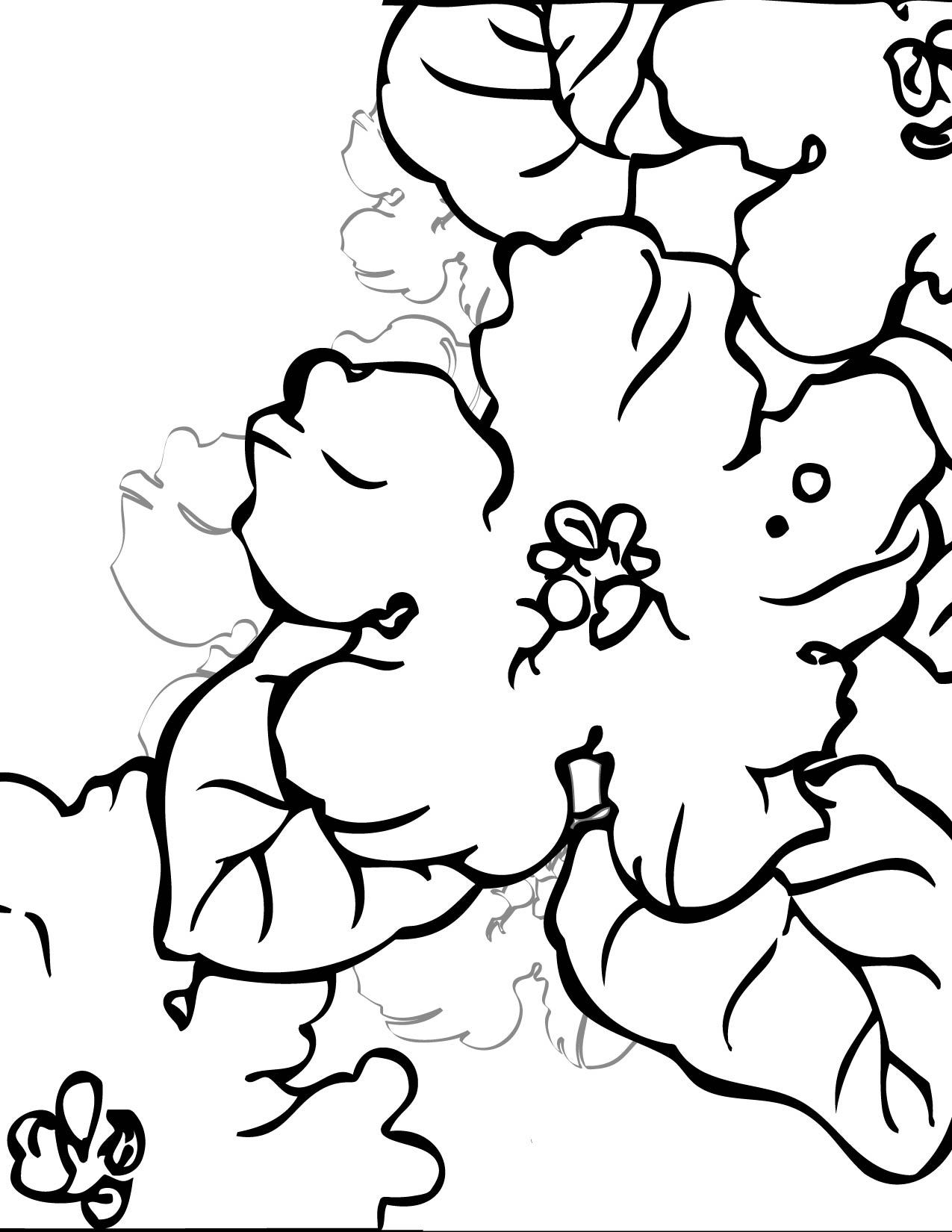 Pansy Flower Coloring Page at GetColorings.com | Free printable ...