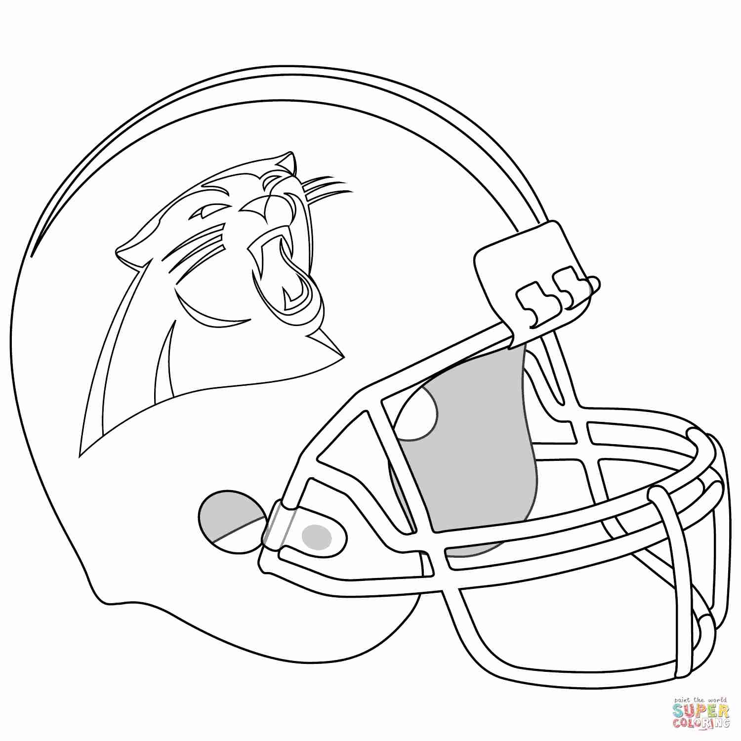 1500x1500 Carolina Panthers Helmet Coloring Page Free Printable Pages Fair