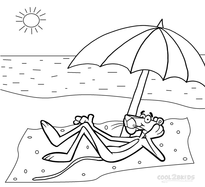 850x773 Printable Pink Panther Coloring Pages For Kids Cool2bkids