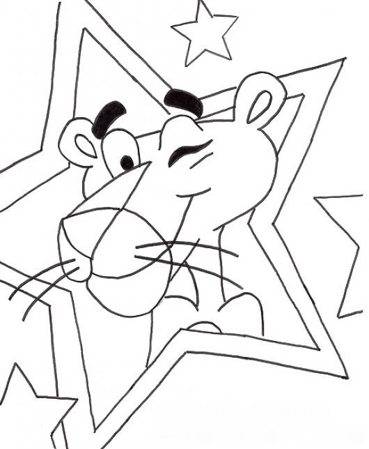530x644 The Pink Panther Coloring Pages