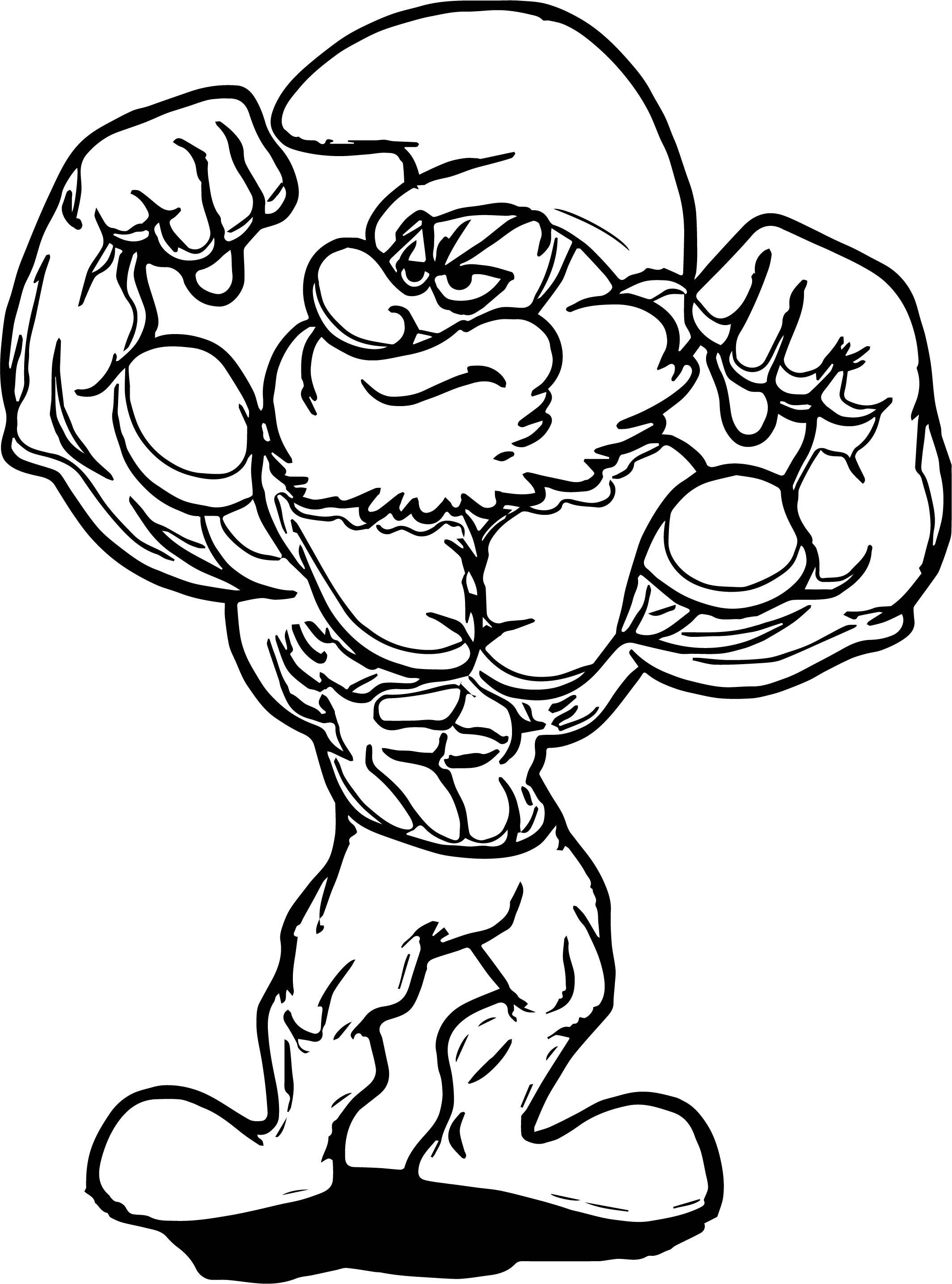 2129x2871 Astonishing Poster Large Strong Papa Smurf Coloring Page