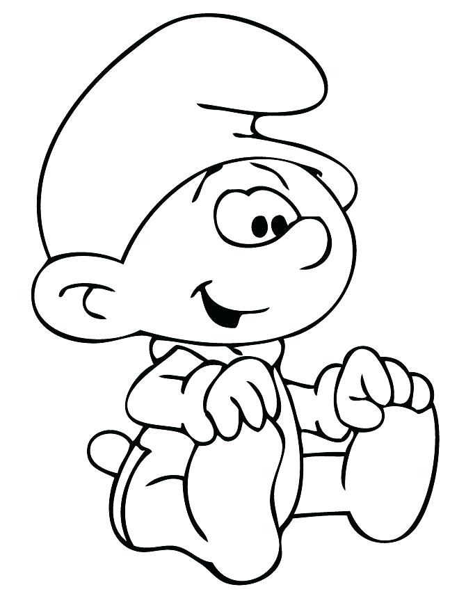 Smurfette Coloring Pages Smurf Coloring Pages Baby Smurf Coloring 670x867 Smurfette Coloring Pages Smurf Coloring Pages Baby Smurf Coloring