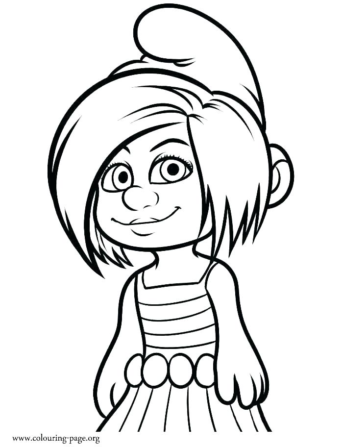 Smurf Coloring Page 700x912 Smurf Coloring Page