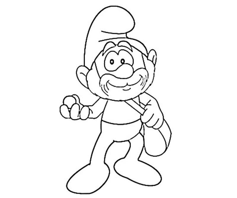 Free Printable Smurf Coloring Pages For Kids 800x667 Free Printable Smurf Coloring Pages For Kids