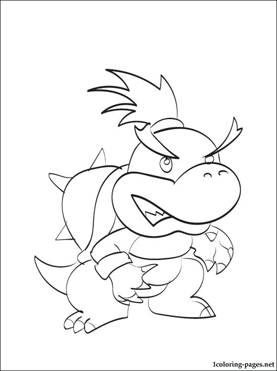 Paper Bowser Coloring Pages