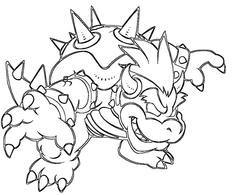 800x667 Bowser Jr Coloring Pages 5 Coloring Page Paper Bowser Jr Coloring