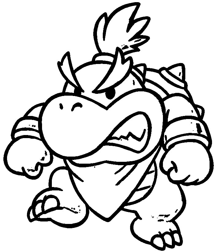 704x816 Mario Coloring Pages Bowser Jr