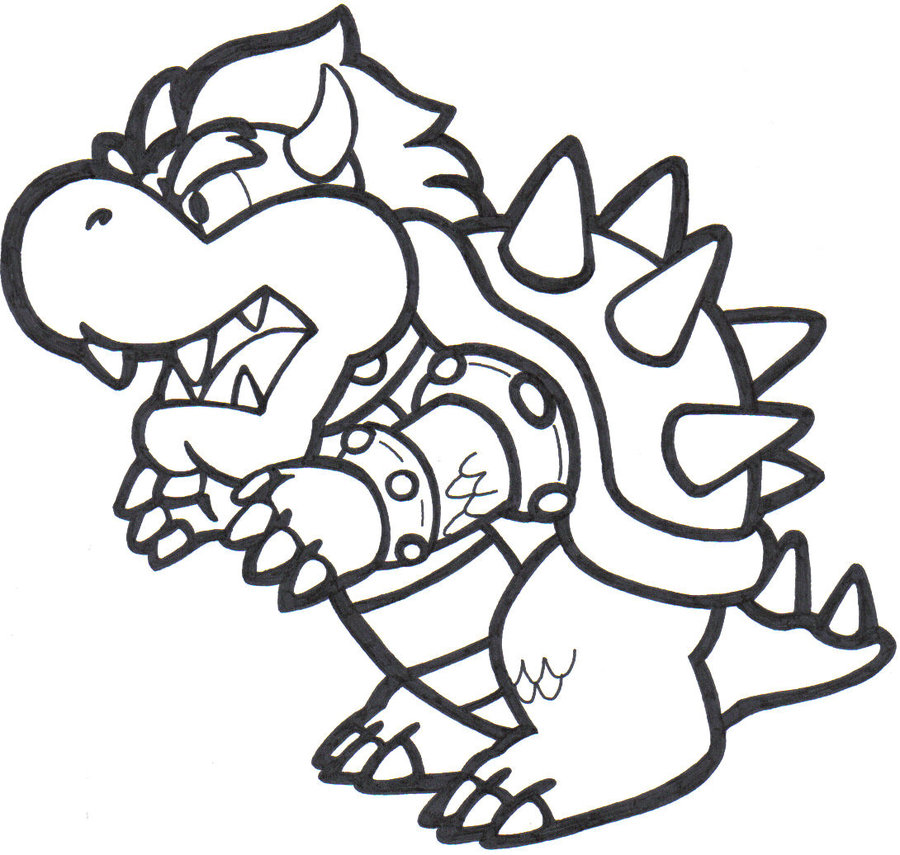 900x855 Bowser Coloring Pages Bowser Coloring Pages