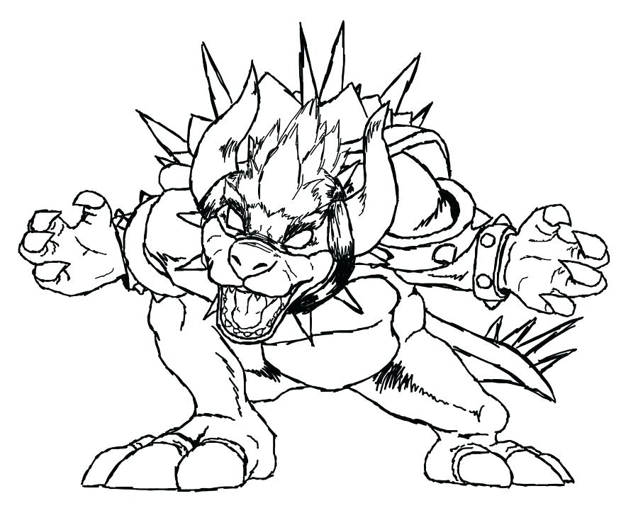 900x741 Bowser Coloring Pages 7 Coloring Page Paper Bowser Jr Coloring