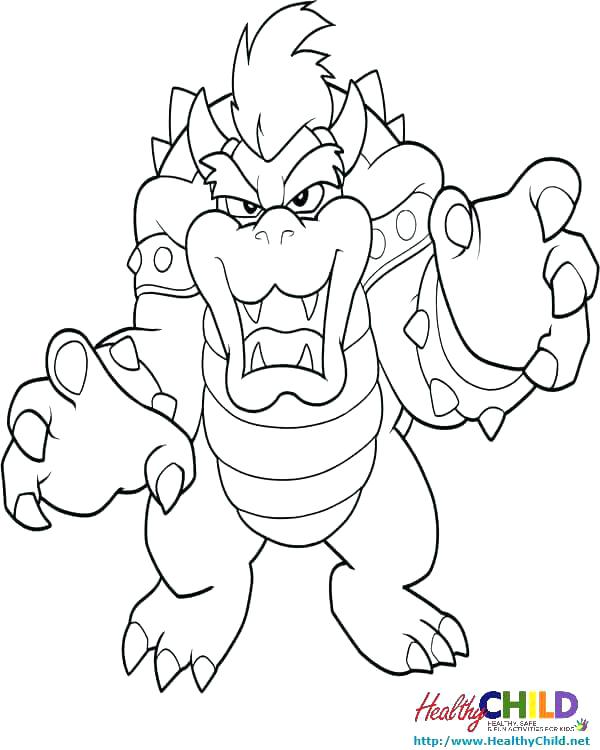 Paper Bowser Coloring Pages at GetColorings.com | Free printable ...