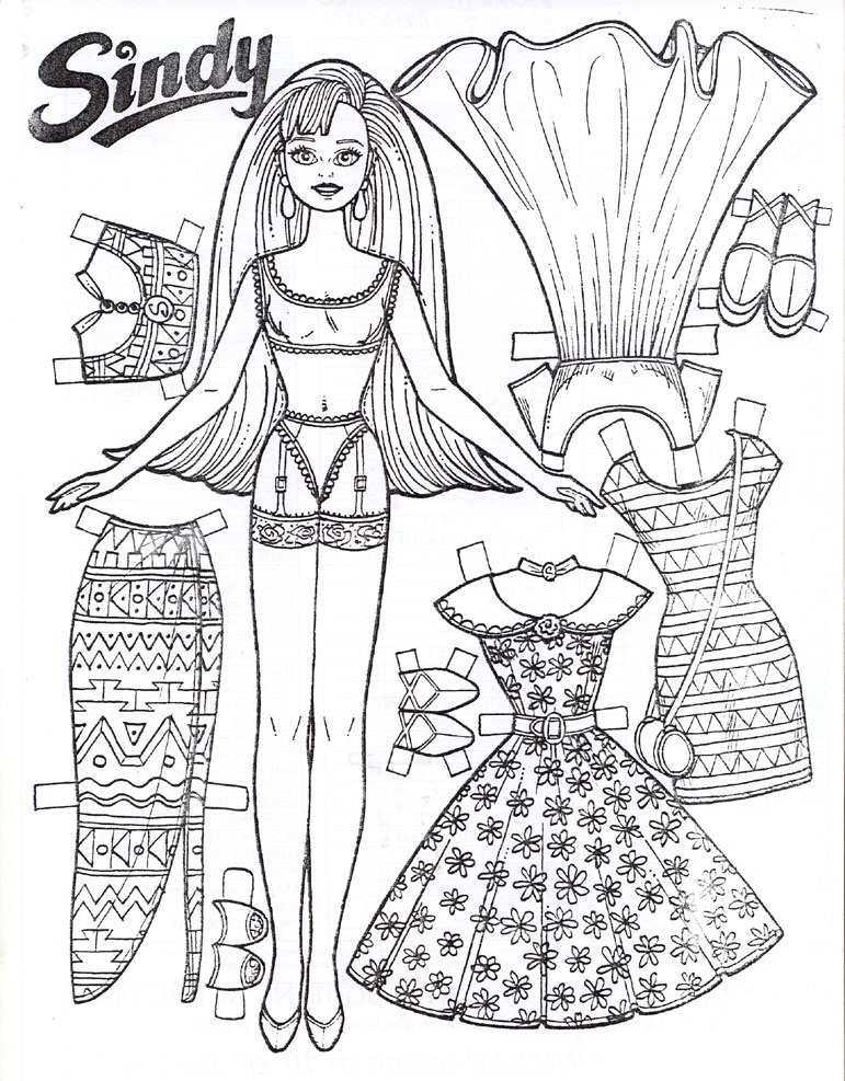 771x987 Free Printable Paper Doll Coloring Pages Free Printable Paper Doll