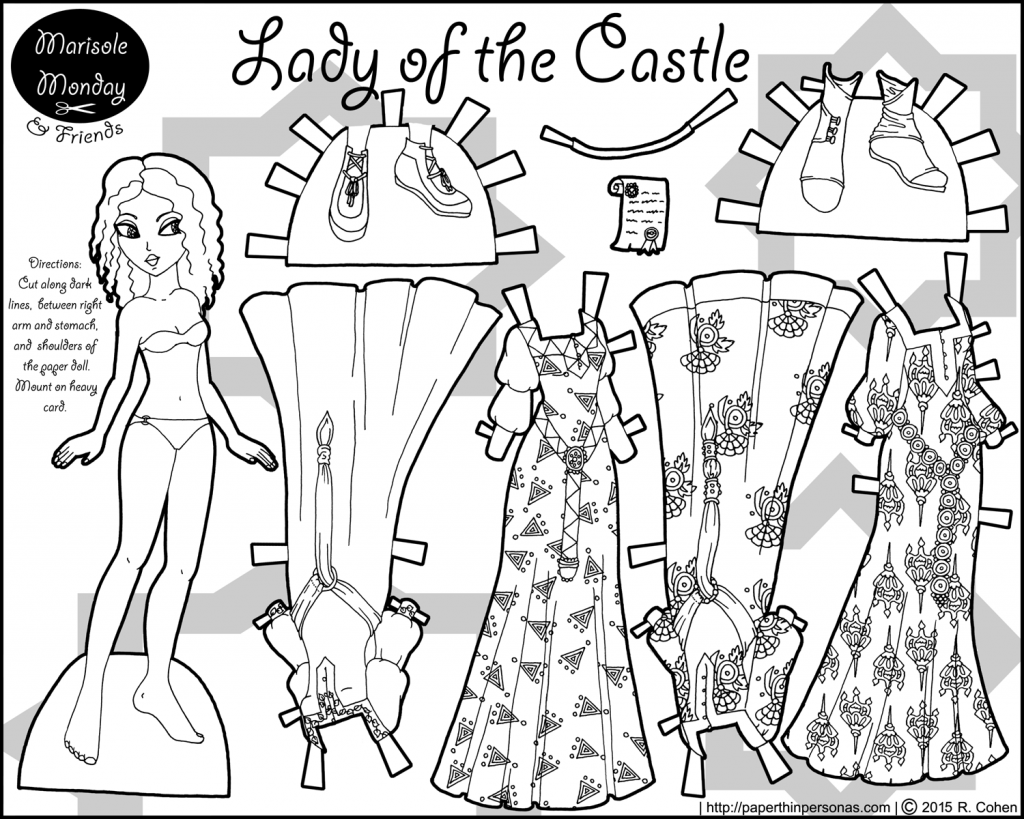 Paper Doll Coloring Pages at GetColorings.com | Free printable ...