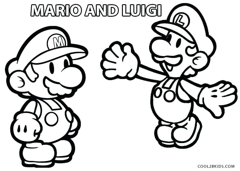 Paper Mario And Luigi Coloring Pages 795x568 Paper Mario And Luigi Coloring Pages