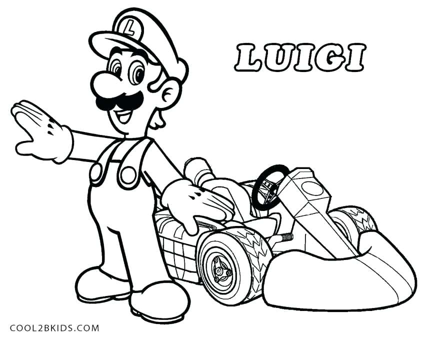 Luigi Coloring Page Paper Coloring Pages Luigi Mario Kart Coloring 850x674 Luigi Coloring Page Paper Coloring Pages Luigi Mario Kart Coloring