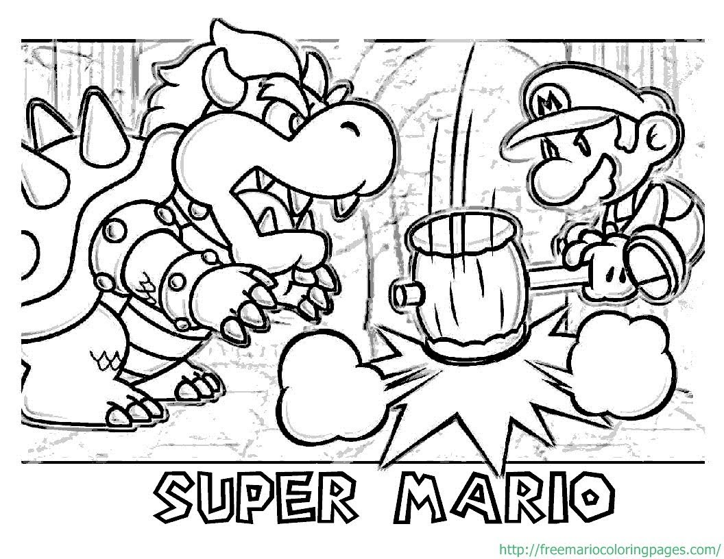 1056x816 Great Collection Of Mario Coloring Pages For The Mario Fans