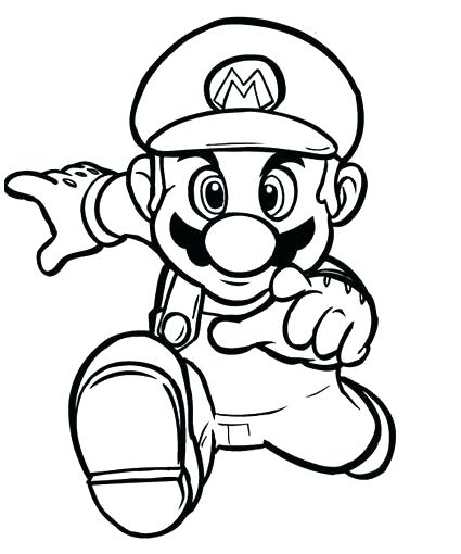 425x510 Paper Mario Coloring Pages Super Bros Coloring Pages Pictures