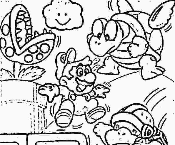 595x494 Mario Color Pages Toad Coloring Pages Printable Super Bros 3