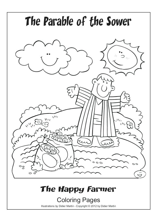 638x903 Parable Of The Sower Coloring Page Innovative Parable Of The Sower