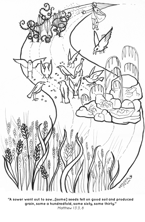 496x756 Parable Of The Sower Coloring Pages Parable Of The Sower Coloring