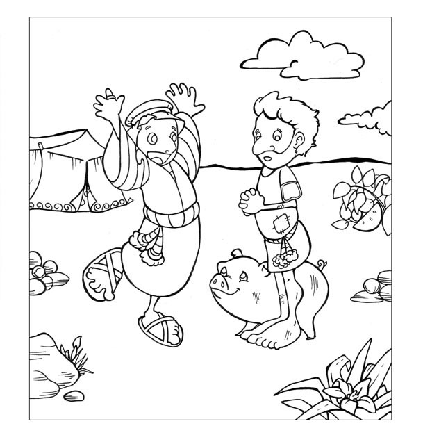 609x613 Coloring. The Prodigal Son Colouring Sheet Best The Prodigal Son