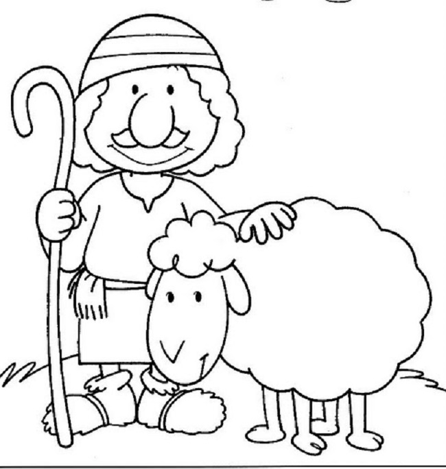 650x684 Jesus Parables Coloring Pages Lost Sheep Coloring Pages
