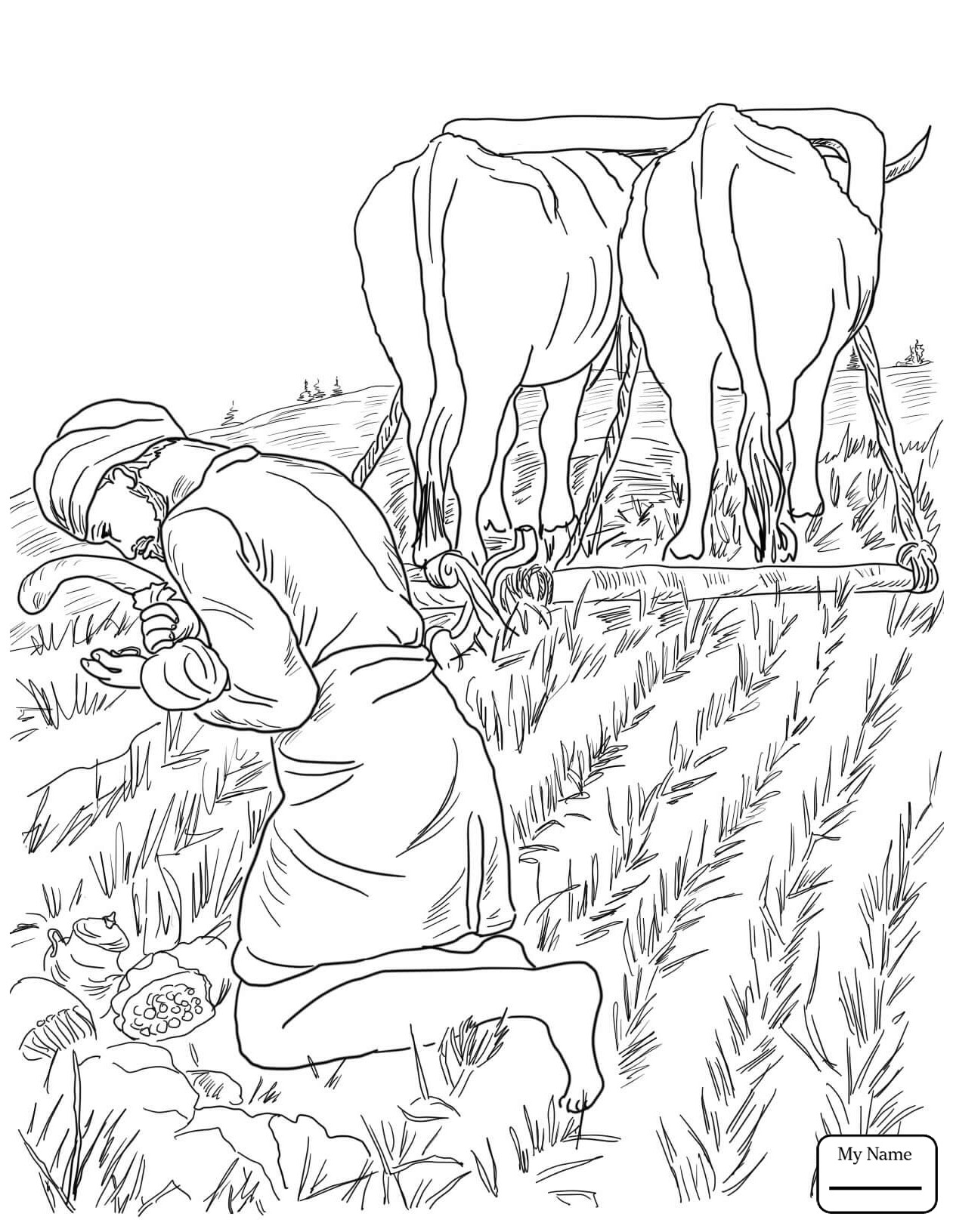 Parable Of The Sower Coloring Sheet Coloring Pages