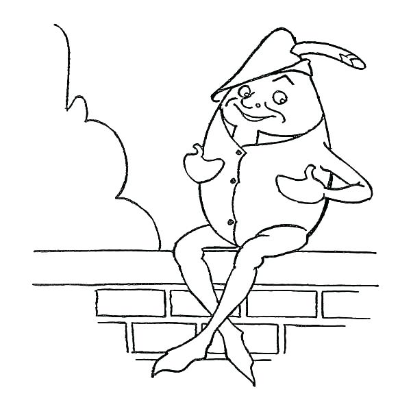 600x597 Humpty Dumpty Coloring Pages Parade Coloring Pages Humpty Dumpty
