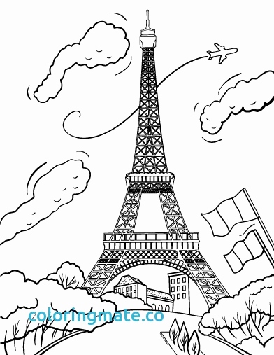 Paris Coloring Pages