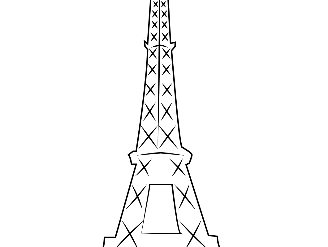 Paris Coloring Pages For Kids at GetColorings.com | Free printable ...