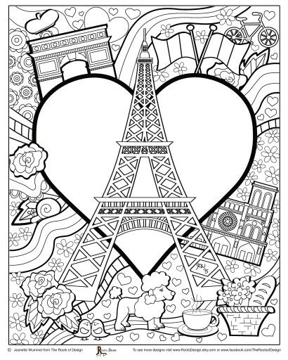 Paris Coloring Pages 1 410x512 Paris Coloring Pages 1