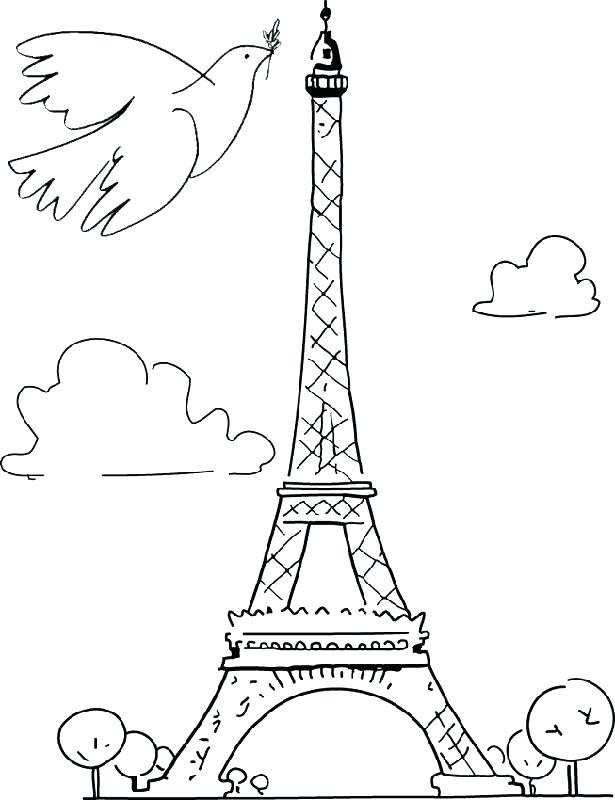 Paris Monuments Coloring Pages Kids Coloring Images About Adult 615x800 Paris Monuments Coloring Pages Kids Coloring Images About Adult