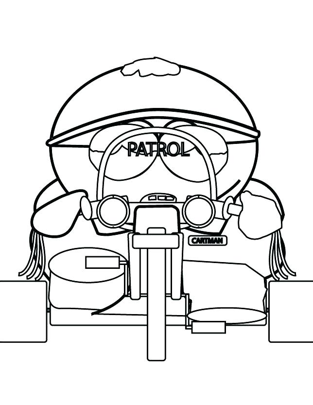 644x833 South Park Coloring Page South Park Coloring Pages South Park