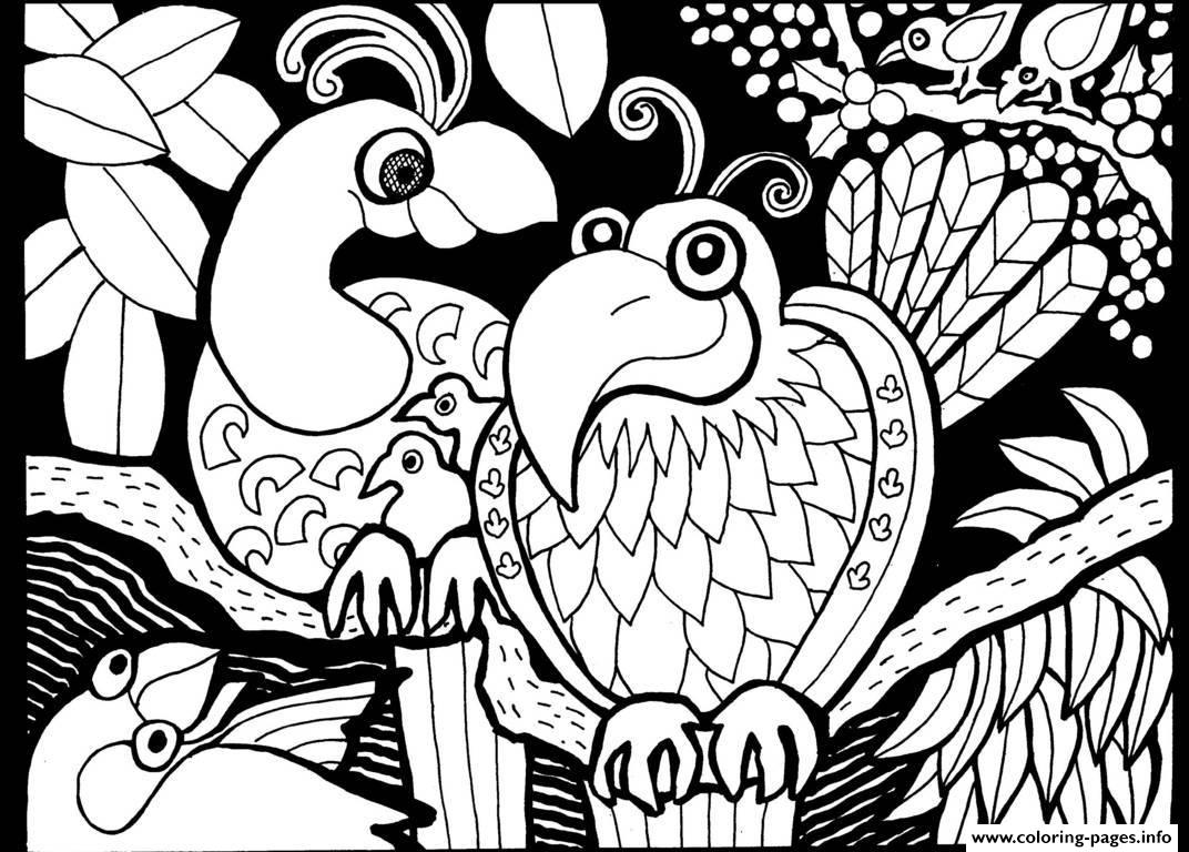 Parrot Coloring Pages Printable