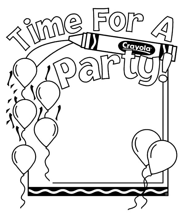 Balloons For Party Coloring Pages Best Place To Color 600x700 Balloons For Party Coloring Pages Best Place To Color