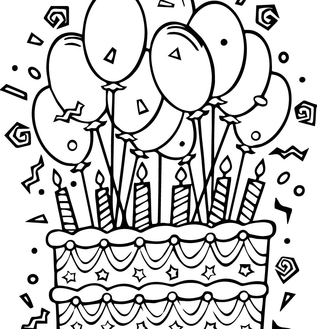 Happy Birthday Balloons Coloring Pages For Kids Boys 1680x1050 1042x1080 Happy Birthday Balloons Coloring Pages For Kids Boys 1680x1050