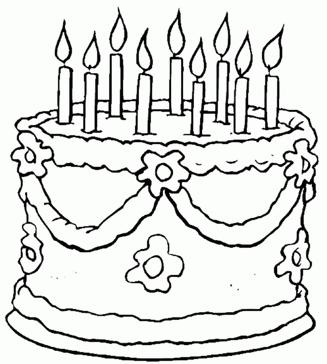 675x751 Birthday Party Coloring Pages