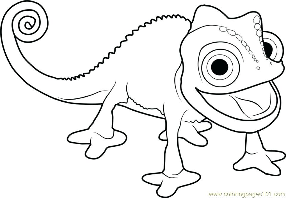 960x664 Tangled Coloring Pages With Pascal Tangled Coloring Pages Tangled