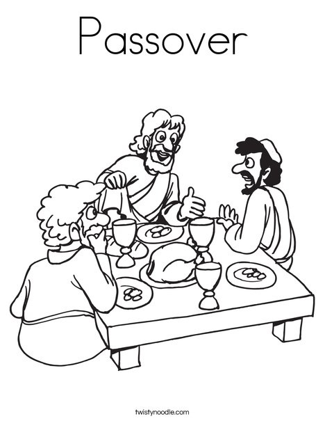 468x605 Passover Coloring Page