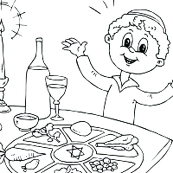 First Passover Coloring Pages 600x600 First Passover Coloring Pages