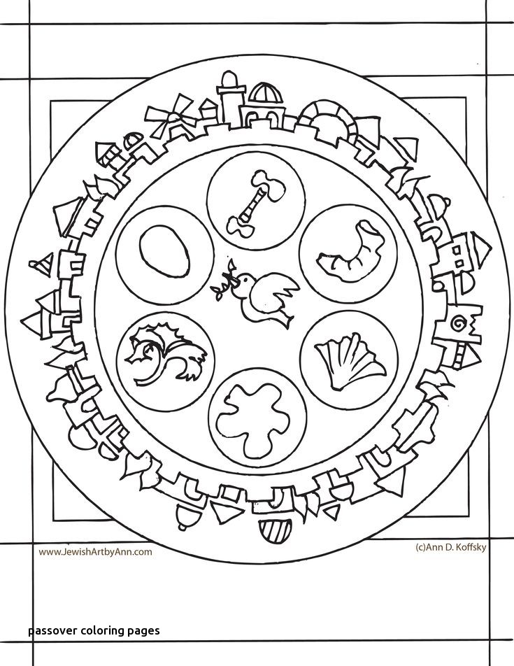 735x952 Passover Coloring Pages