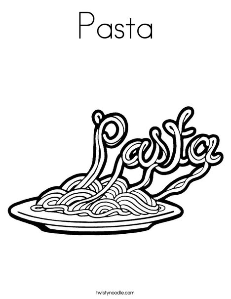 Pasta Coloring Page 468x605 Pasta Coloring Page