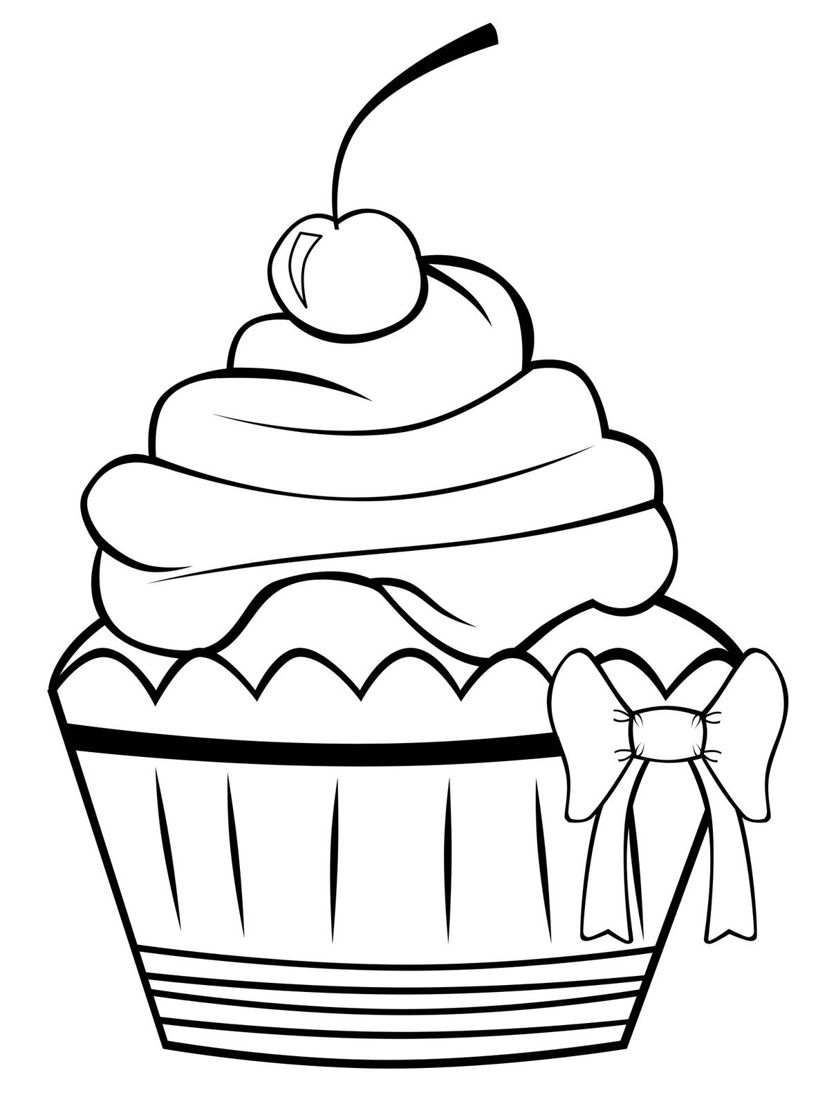 1196x1600 Reduced Pastry Coloring Pages Free Printable Cupcake For Kids