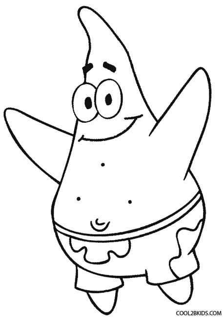 459x650 Patrick Coloring Pages Printable Starfish Coloring Pages For Kids