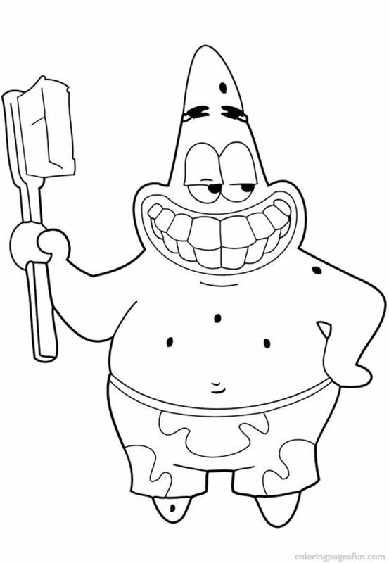 553x800 Spongebob Patrick Star Coloring Pages 28 Babysitting Ideas