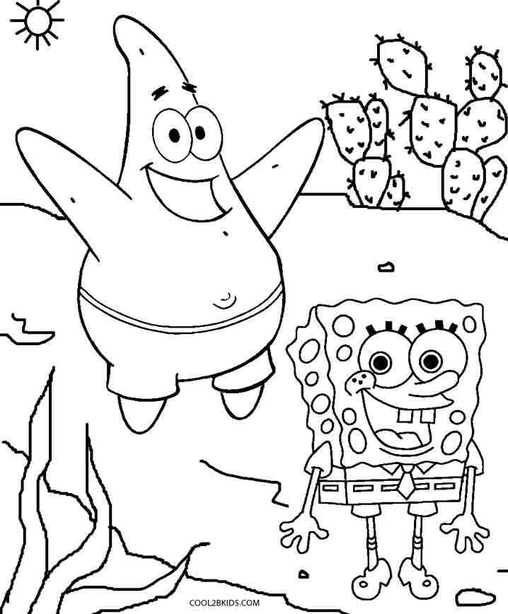 718x868 Spongebob And Patrick Coloring Pages 4110 Spongebob Squarepants