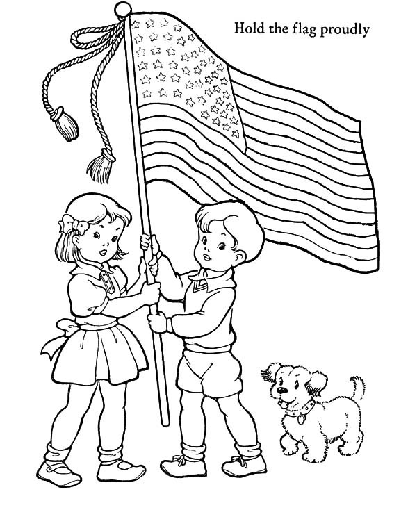 600x734 Best Printables Patriot Day Coloring Pages American Flag Free 4241