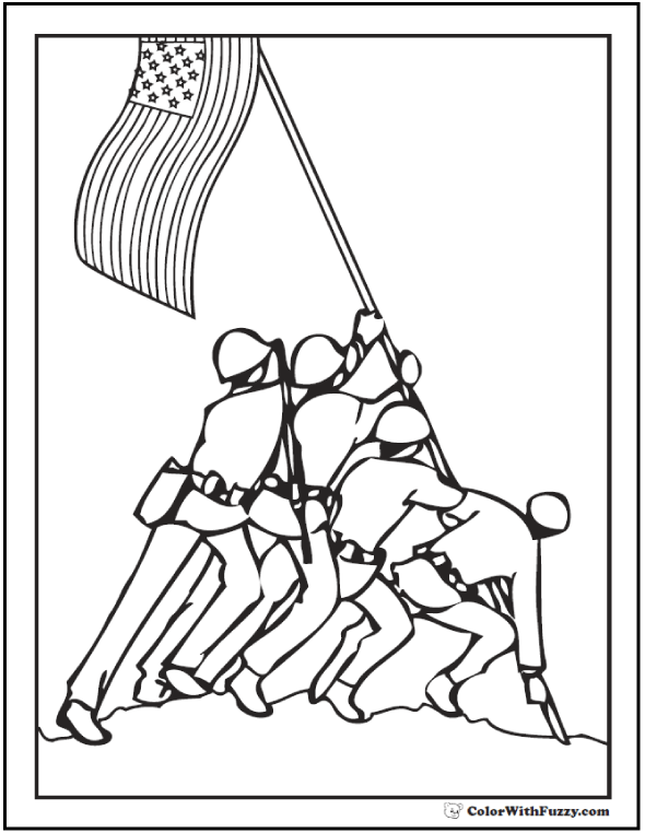 Fourth Of July Coloring Pages Print And Customize 590x762 Fourth Of July Coloring Pages Print And Customize